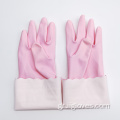 Ροζ πλυντήριο πιάτων Καθαρισμός κουζίνας οικία μείγμα γάντια